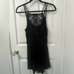 Vintage Havana Black dress with open design back